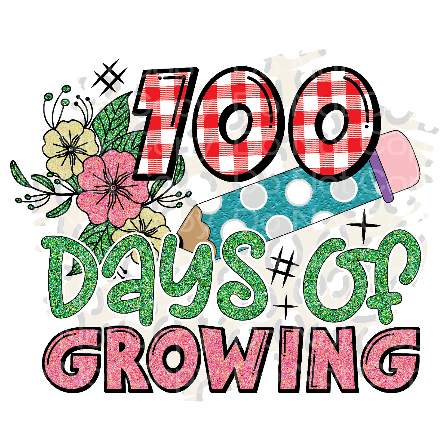 100 Days of Growing Transfer Film 2122