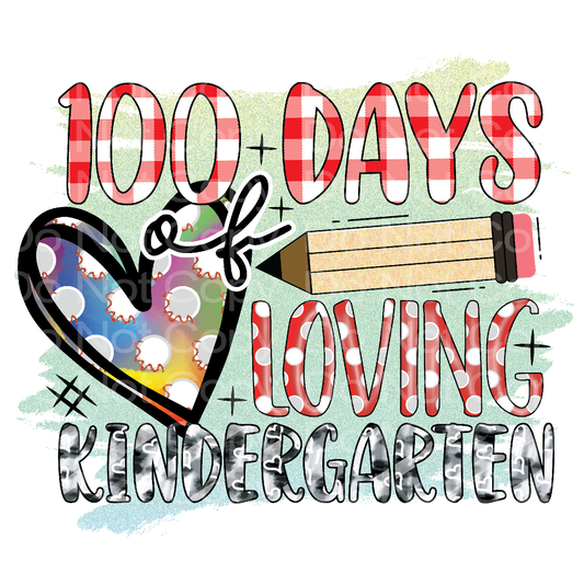 100 Days of Kindergarten Transfer Film 2125
