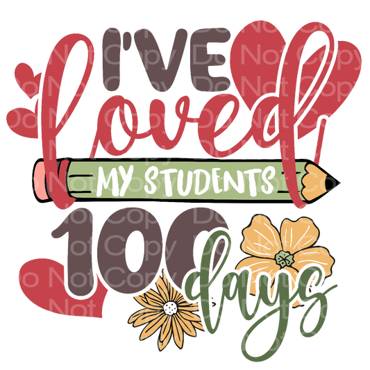 Teacher 100 Days of School Transfer Film 2135