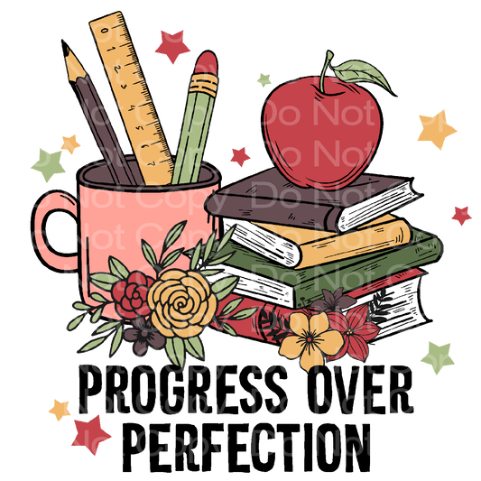 Progress Over Perfection Transfer Film 2136