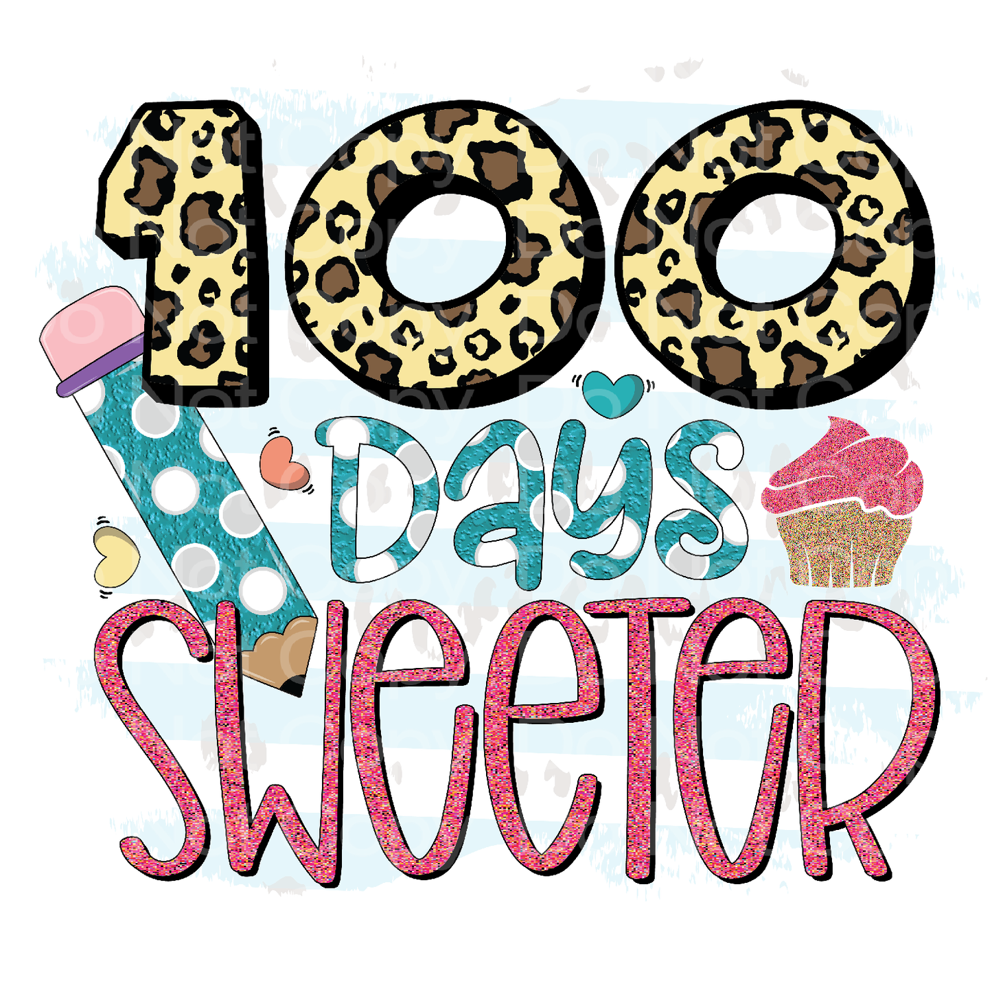 100 Days Sweeter Transfer Film 2116