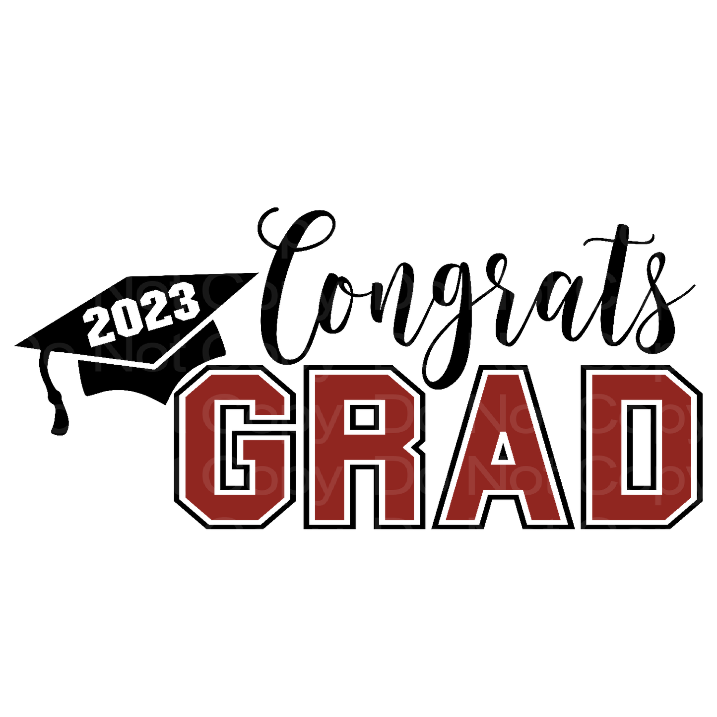 Congrats 2023 Graduation Transfer Film 8013