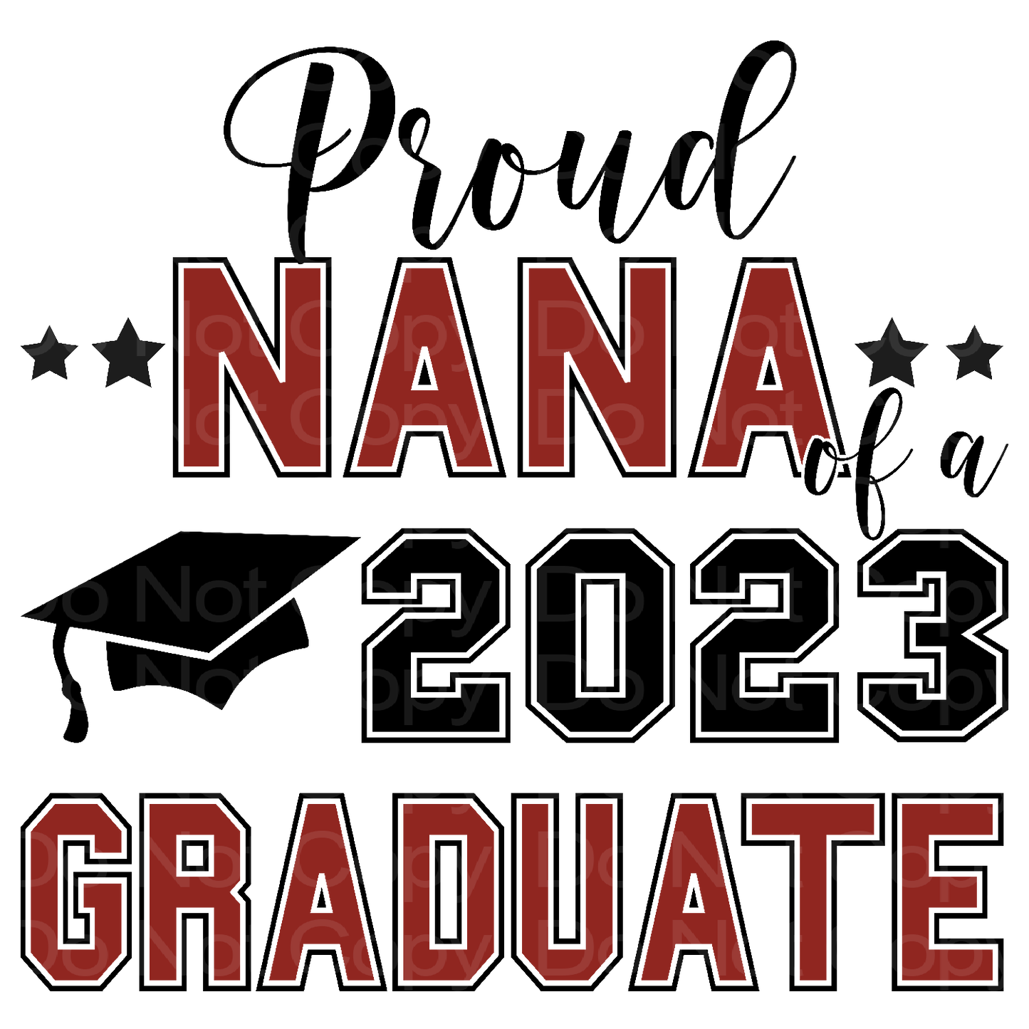 Proud Nana 2023 Graduate Transfer Film 8017