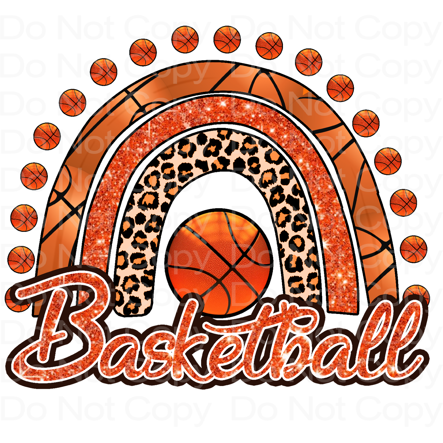 Basketball Rainbow Transfer Film 200A30