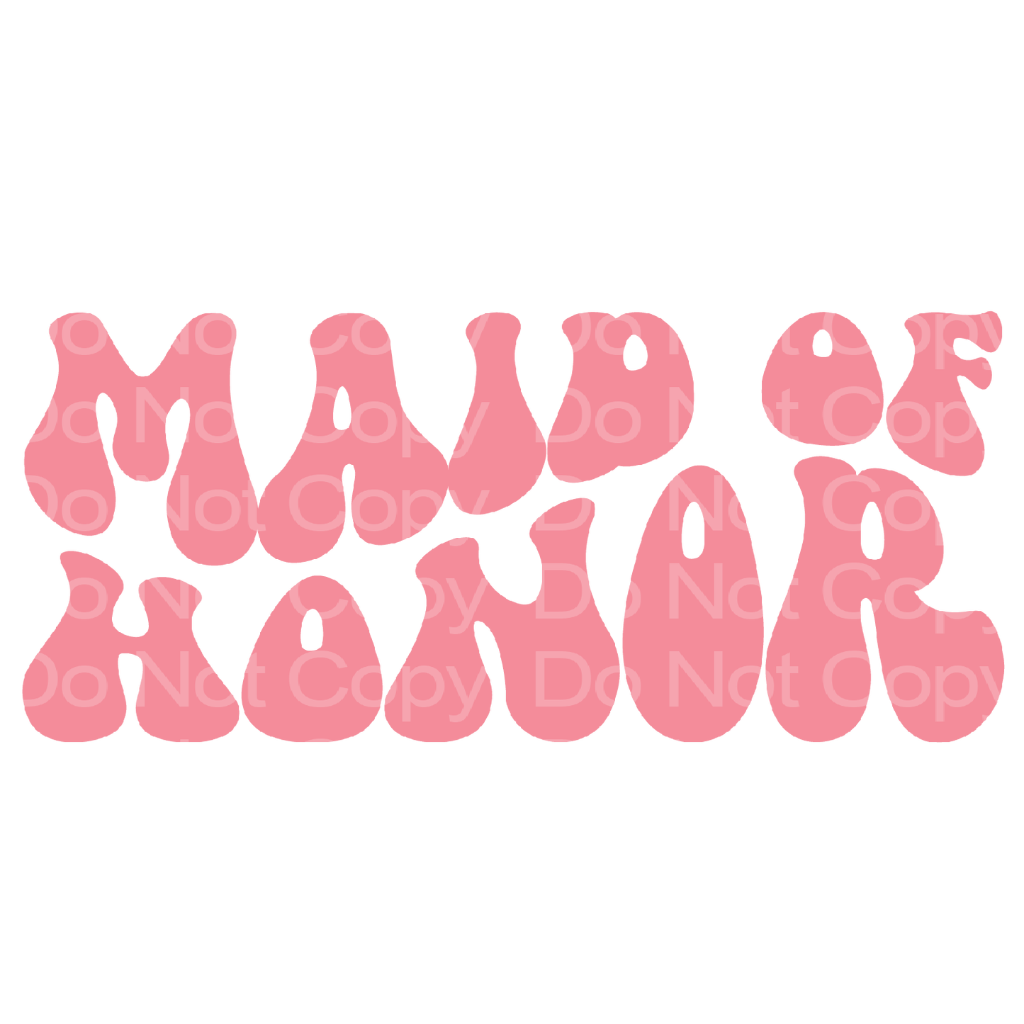 Groovy Maid of the Bride Transfer Film 2805