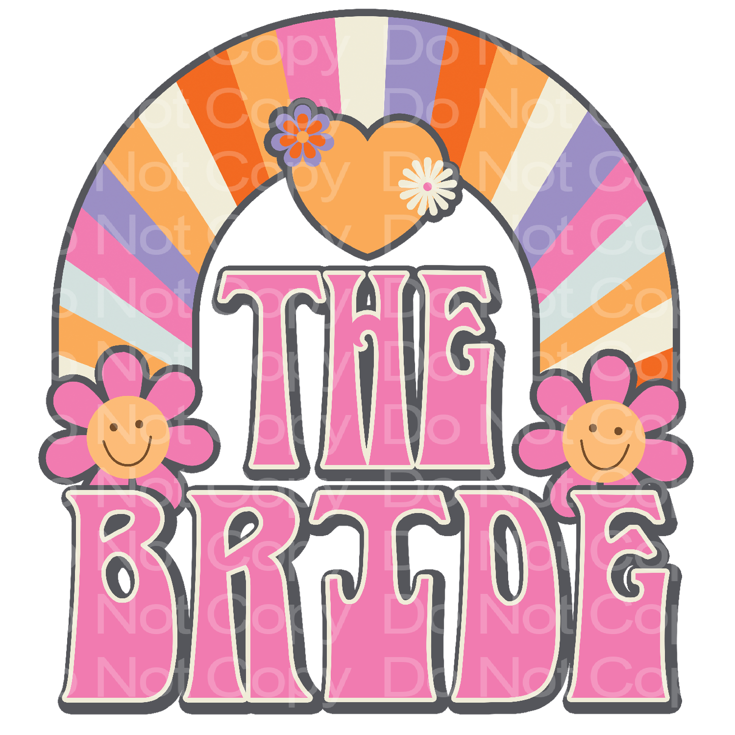 Retro The Bride Transfer Film 2801