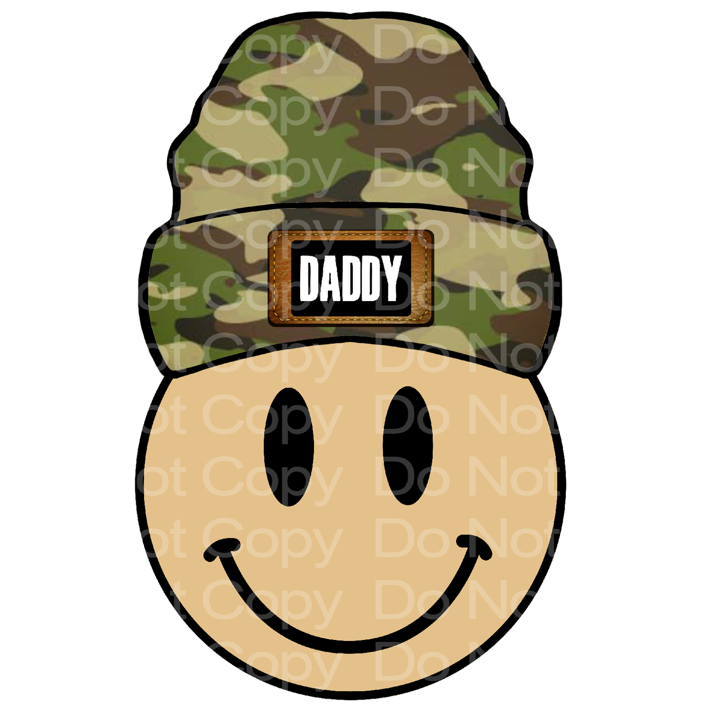 Camo Beanie Dad Transfer Film 710