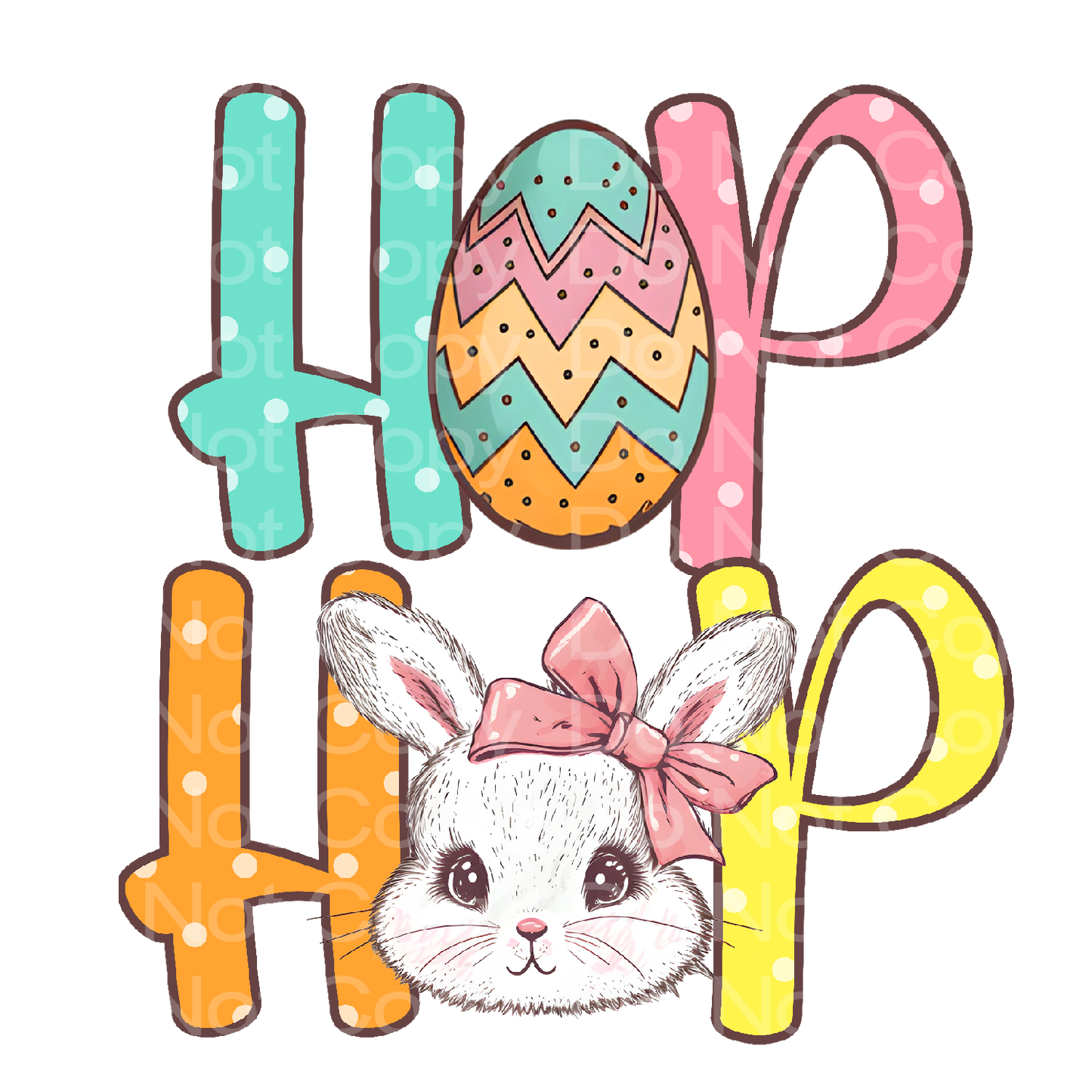 Easter Hip Hop Transfer Film 2447