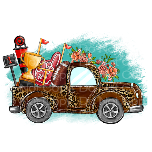 Cheetah Football Truck Transfer Film 1512