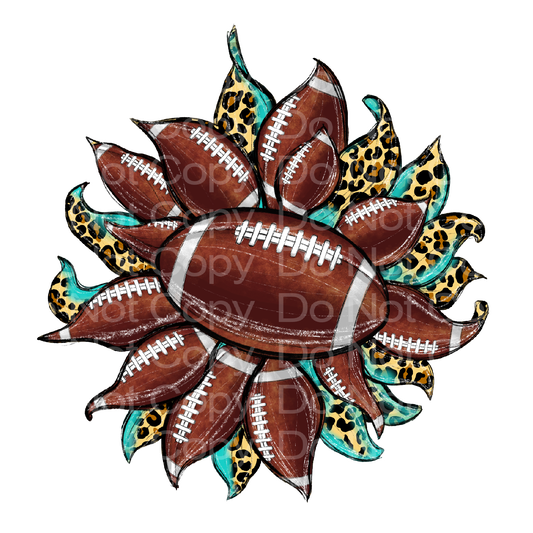 Cheetah Football Wreath Transfer Film 1513