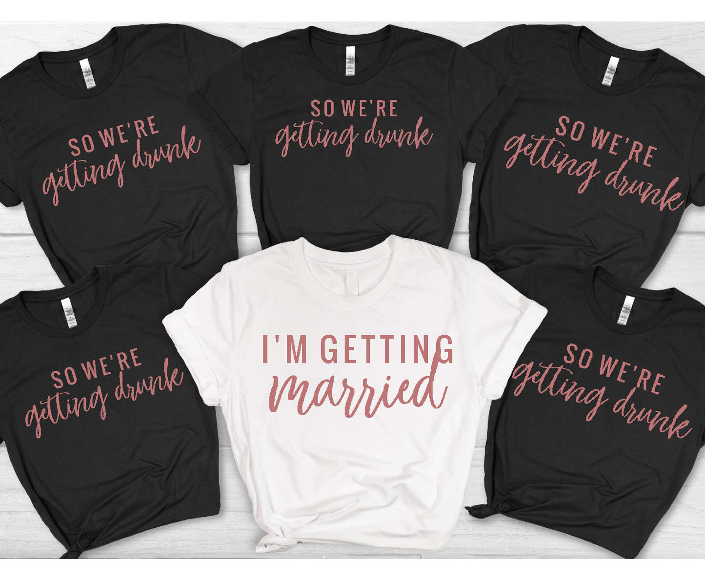 Bachelorette I'm Getting Married Matching Adult Cotton T-shirt