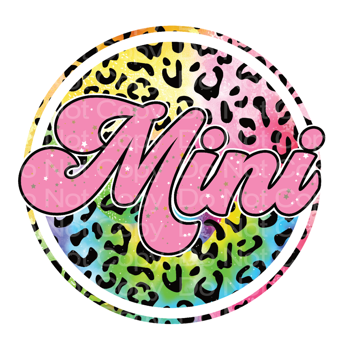 Mini Rainbow Cheetah Matching Transfer Film 2603
