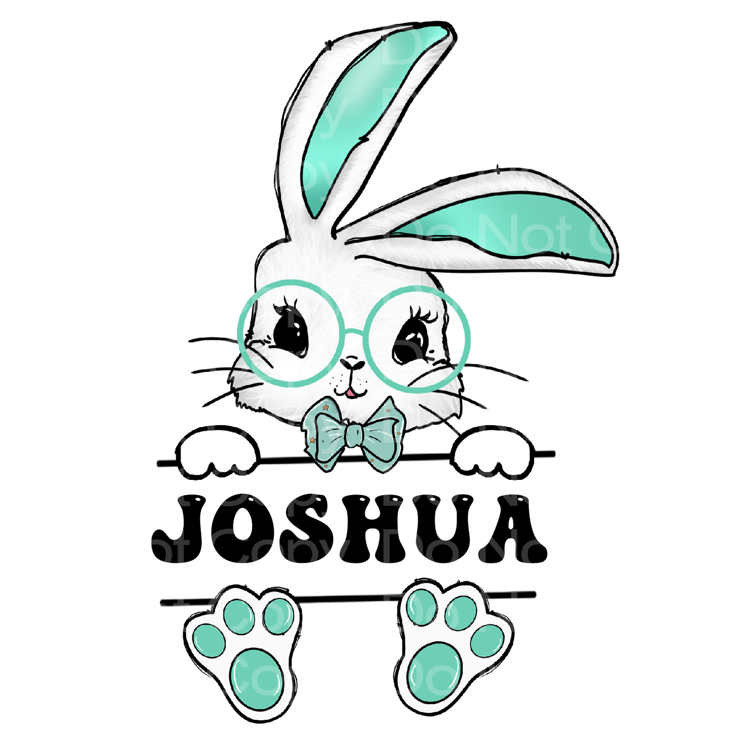 Customize it! Easter Purple Bunny Transfer Film 5003