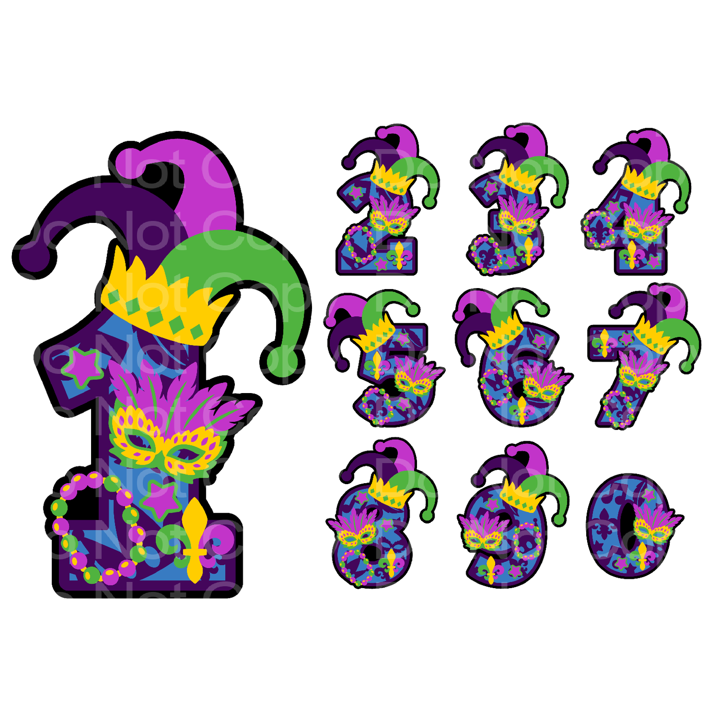 Mardi Gras Celebration Number Transfer Film 3006