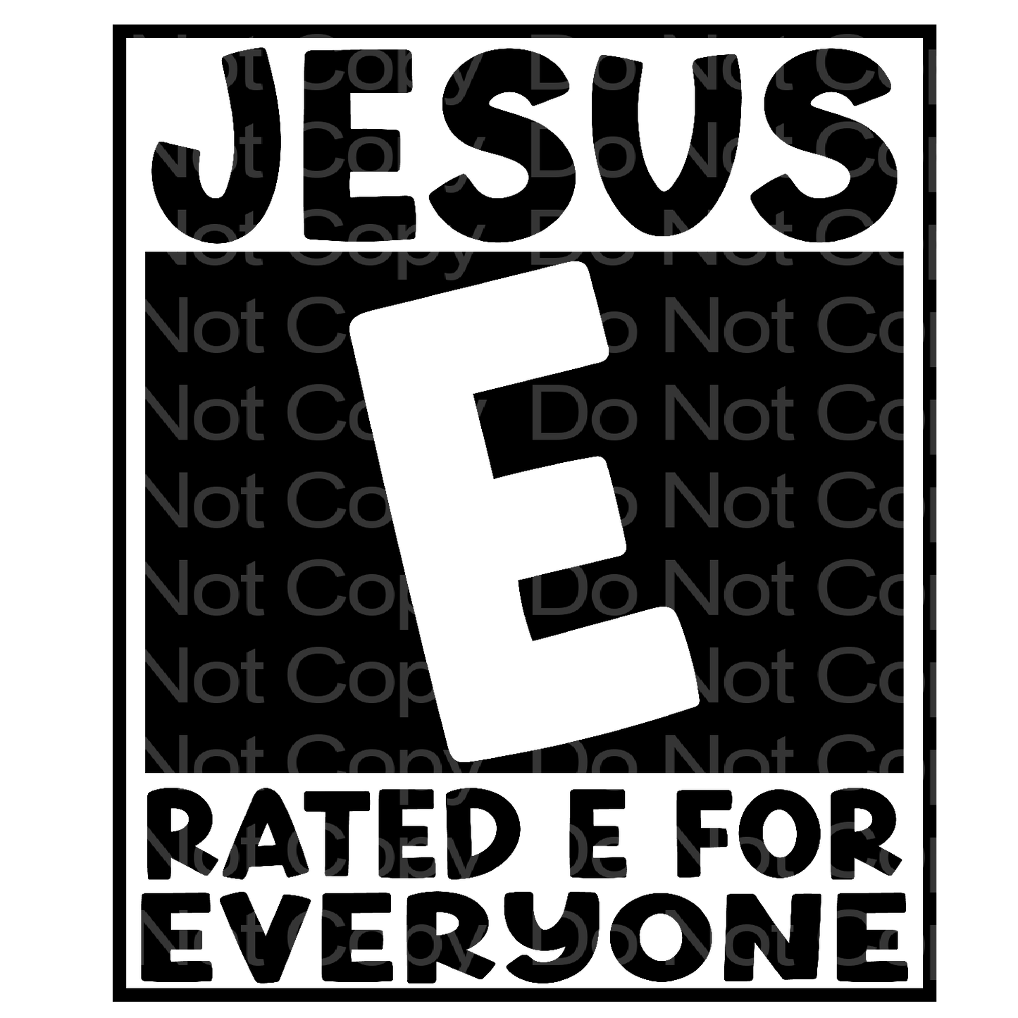 Jesus, Rated E for Everyone Transfer Film 1534