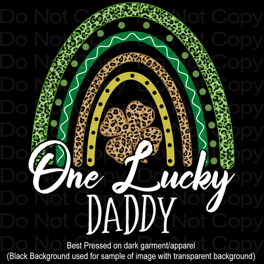 One Lucky Daddy Matching Transfer Film 1162