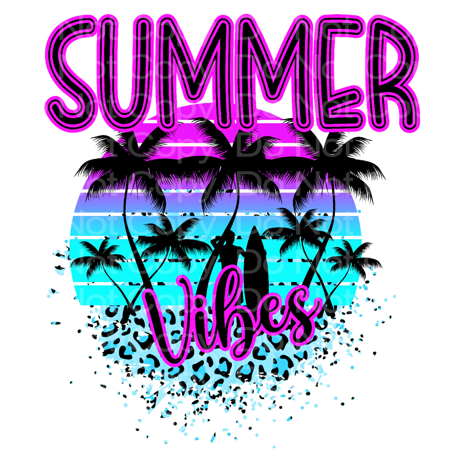 Summer Vibes Transfer Film 6003