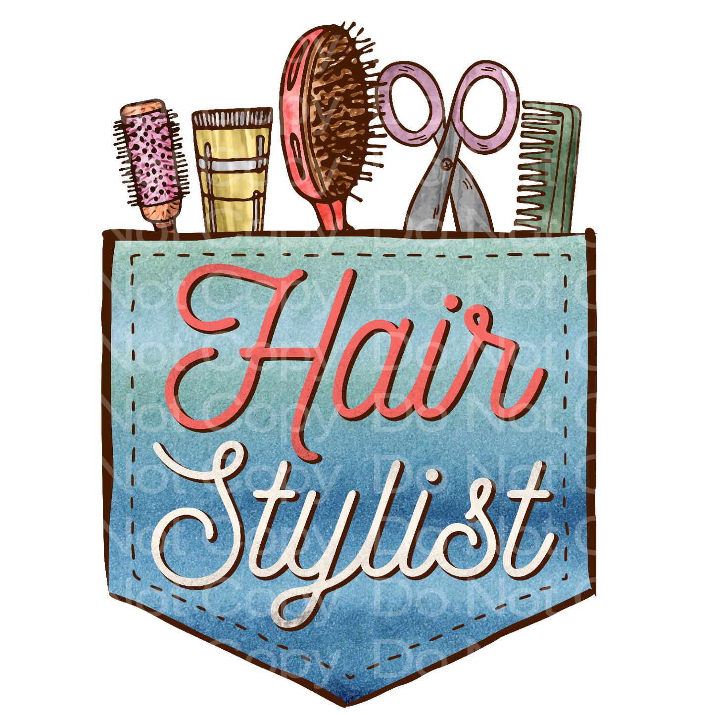 Hair Stylist Transfer Film 1836