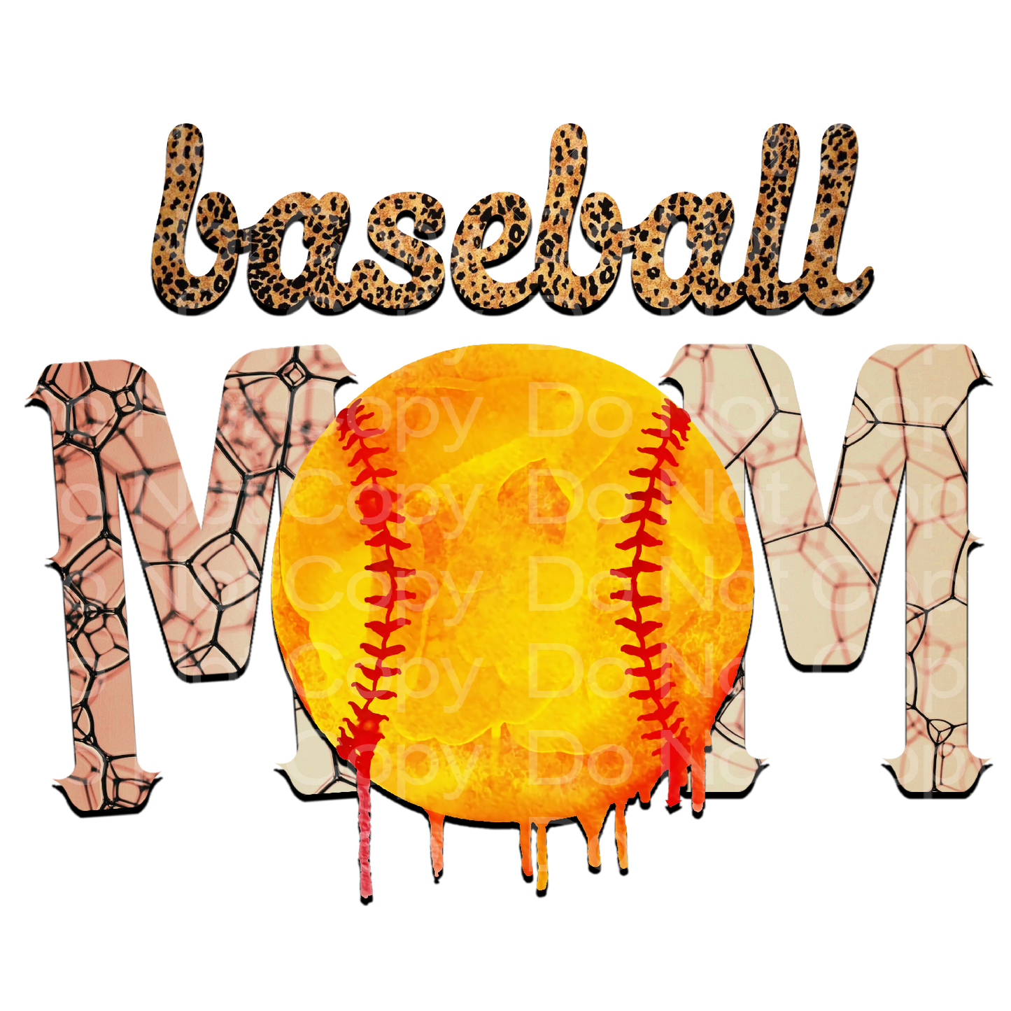 Baseball Mom bow Transfer Film 271