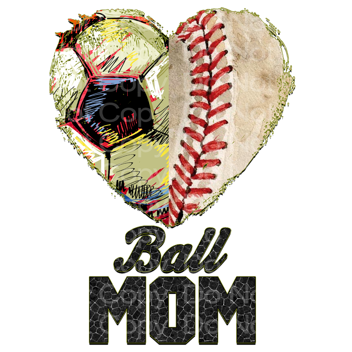 Ball Mom Soccer Baseball Transfer Film 272