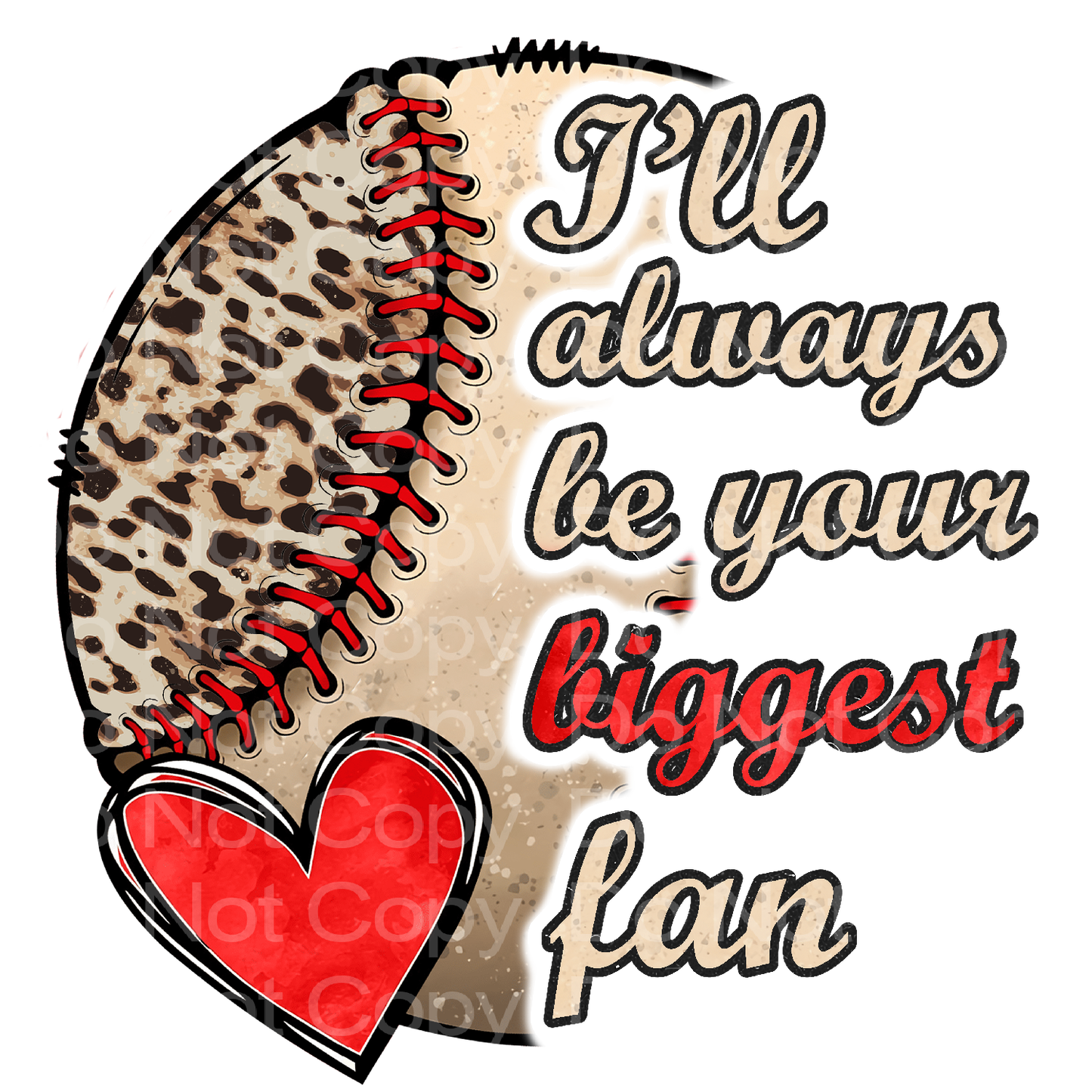 Baseball Softball Biggest Fan Transfer Film 276