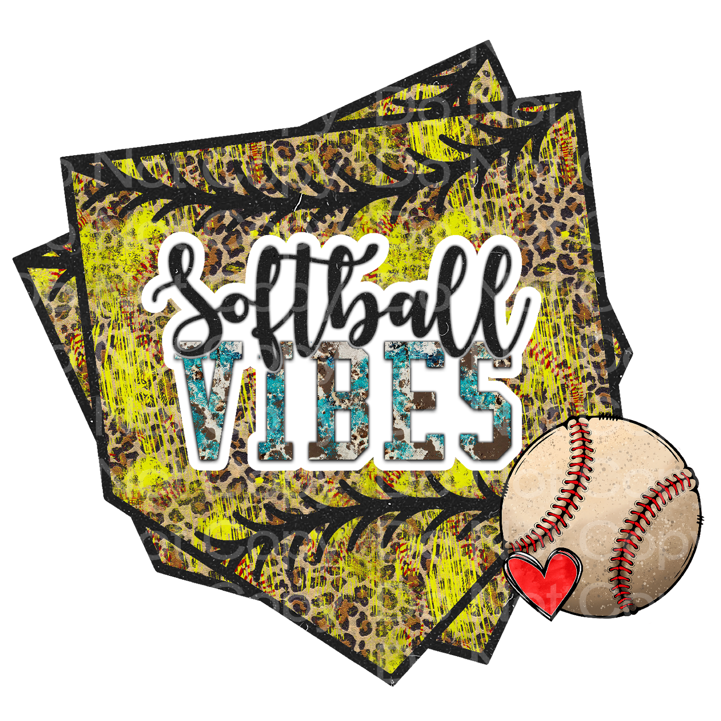 Softball Vibes Transfer Film 282