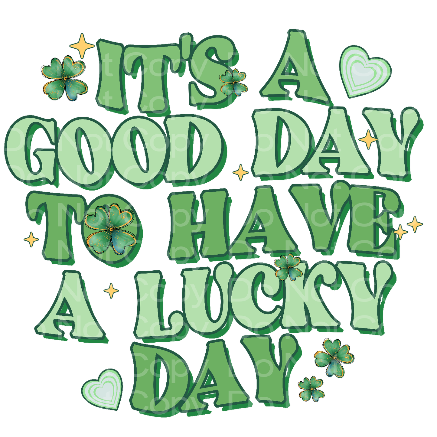 St Patrick's Lucky Day Transfer Film 1423
