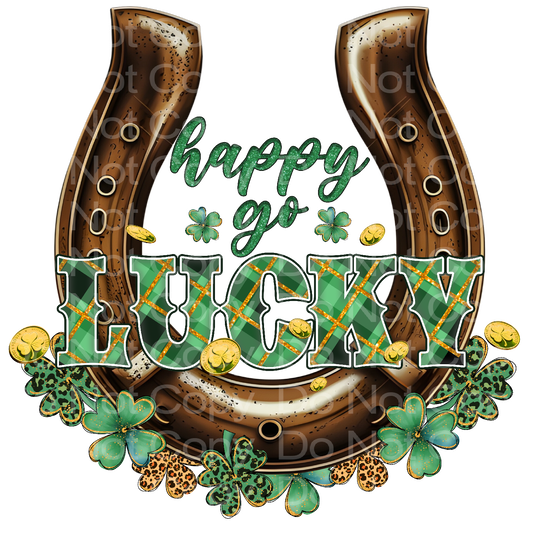 St Patrick's Lucky Horse Shoe Transfer Film 1419