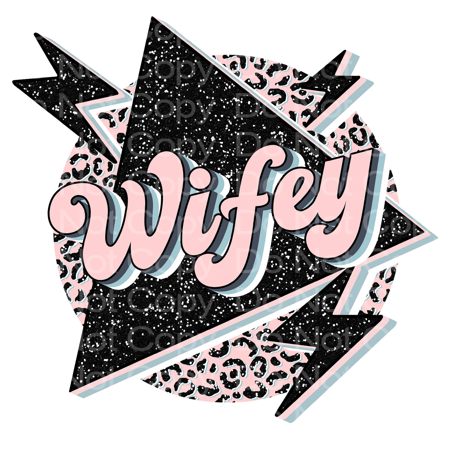 Retro Wifey Transfer Film 2449
