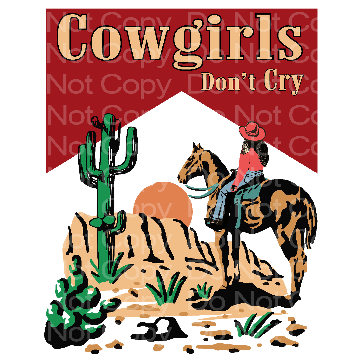 Western Cowgirls don't cry Transfer Film 445