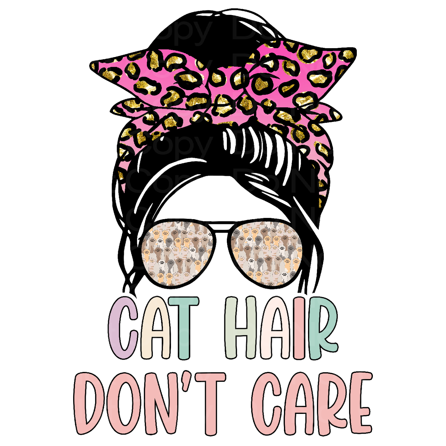 Cat Hair Don't Care Transfer Film 476