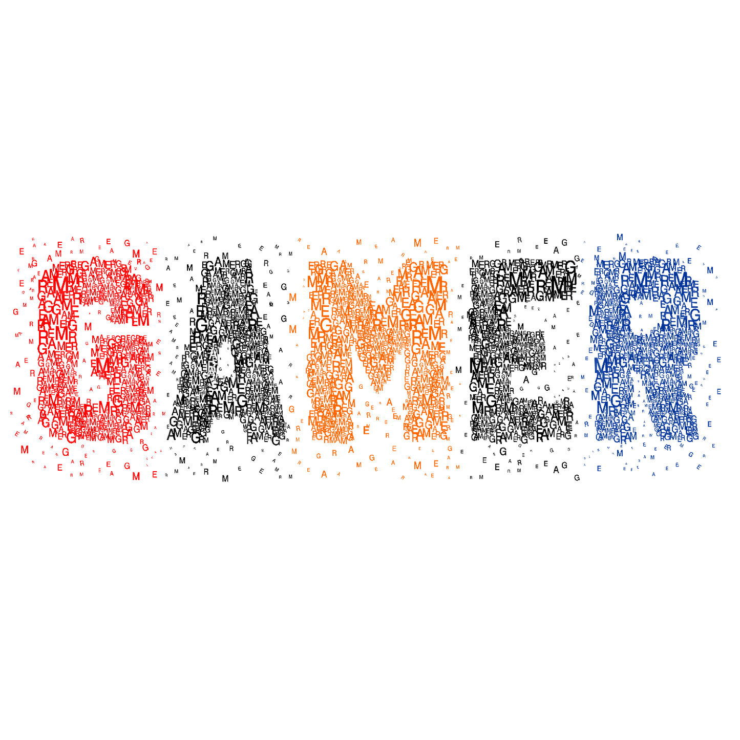 Color Gamer Words Transfer Film 3002