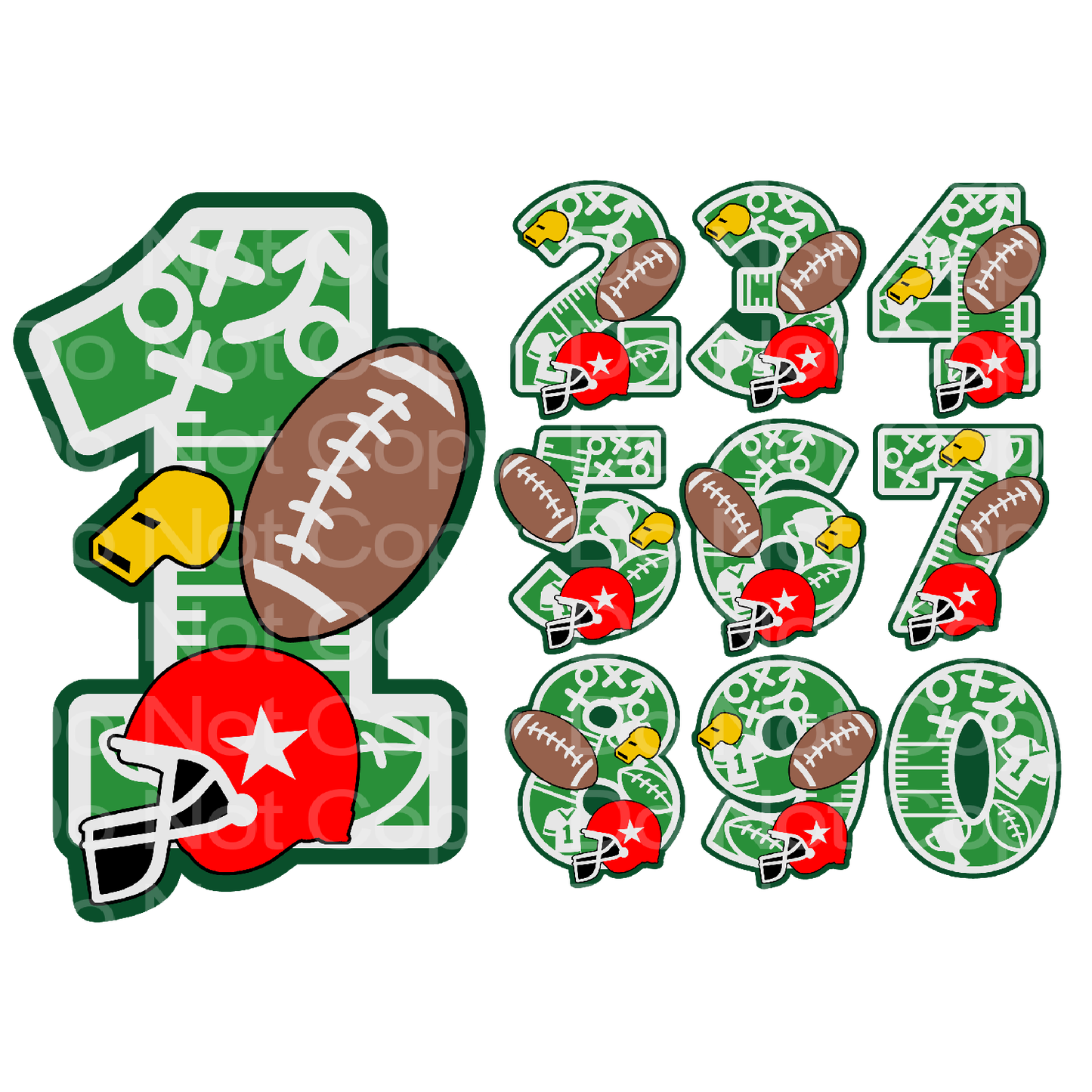 Football Celebration Number Transfer Film 3031