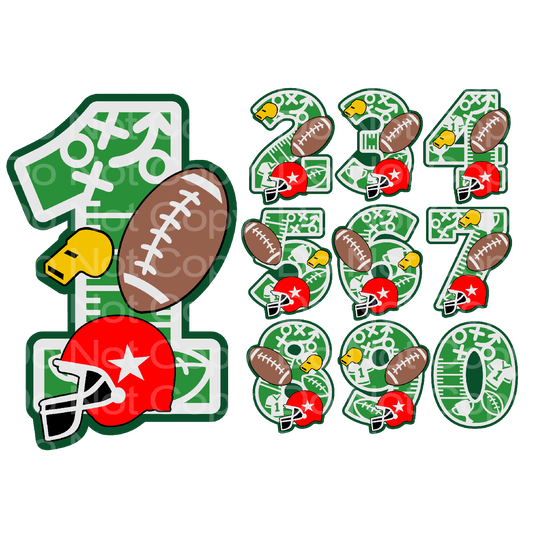 Football Celebration Number Transfer Film 3031