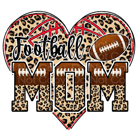 Heart Football Mom Transfer Film 0314