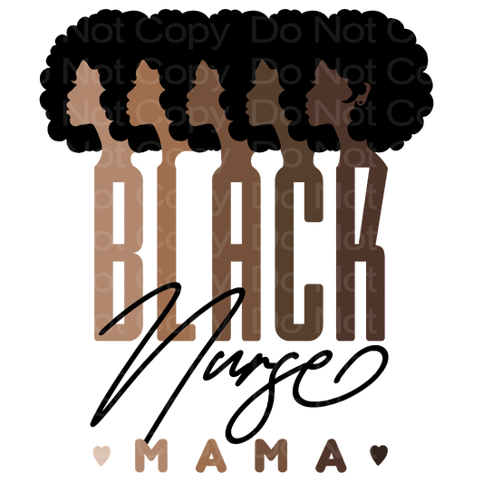 Black Nurse Mama Transfer Film 1868