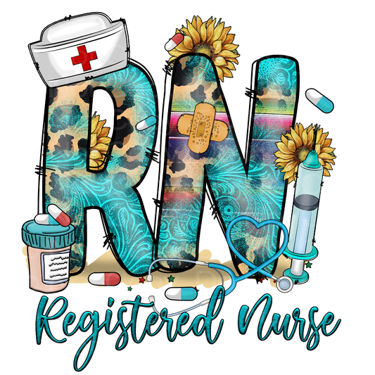 Teal RN Nurse Transfer Film 1863