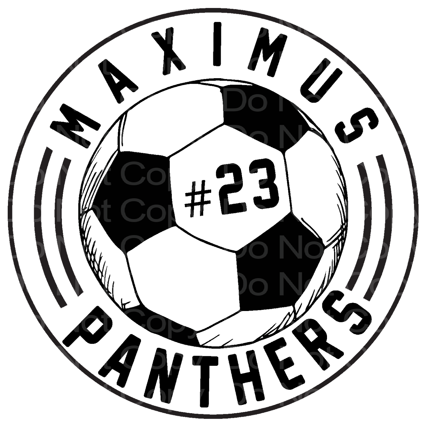 Customized it! Soccer Player Ball with Name and Number Transfer Film 5023