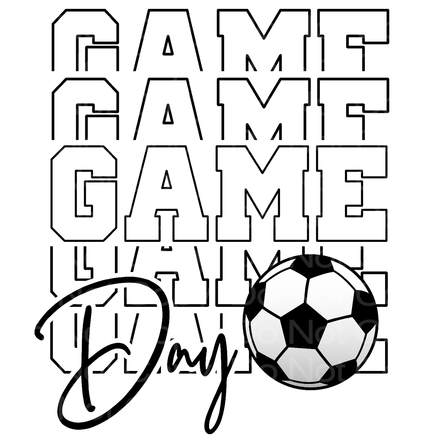 Soccer Game Day Transfer Film 0301