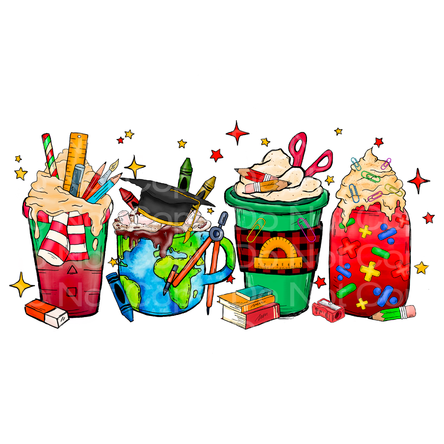 Holiday Teacher Drinks Transfer Film 2448