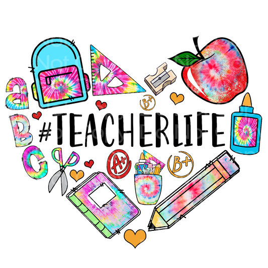 Teacher Life Heart Transfer Film 1850