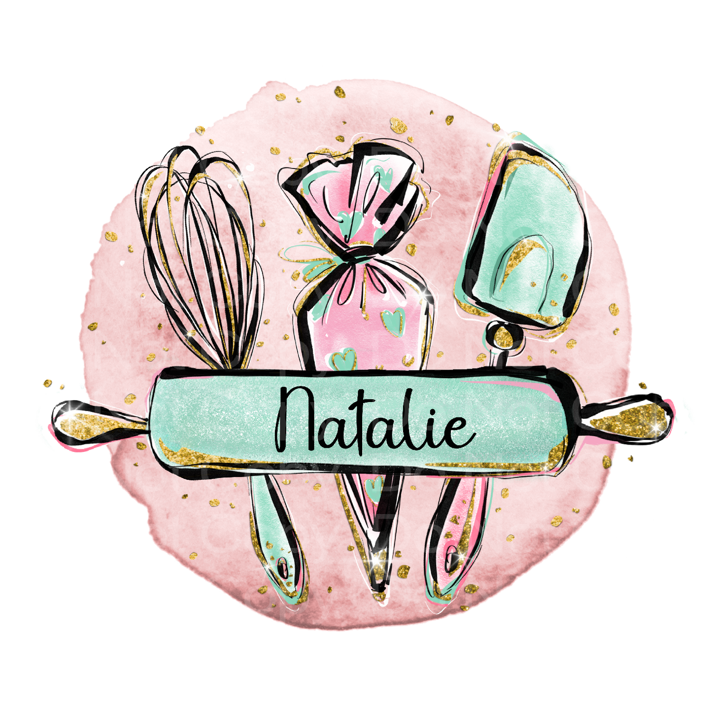 Customized it! Baker with Name Transfer Film 5013