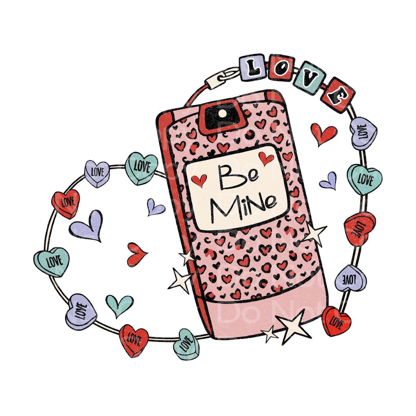 Retro Be Mine Razr Transfer Film 266