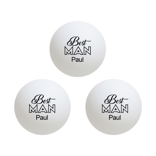Best Man Custom Ping Pong / Beer Pong Ball
