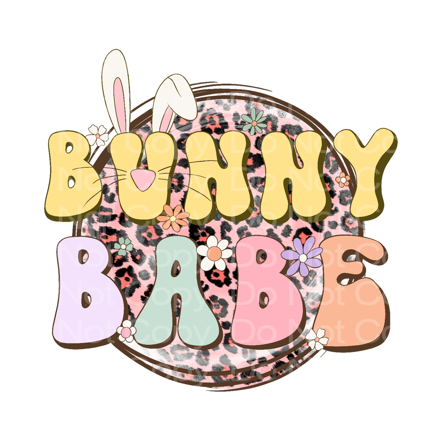 Easter Bunny Babe Transfer Film 2406