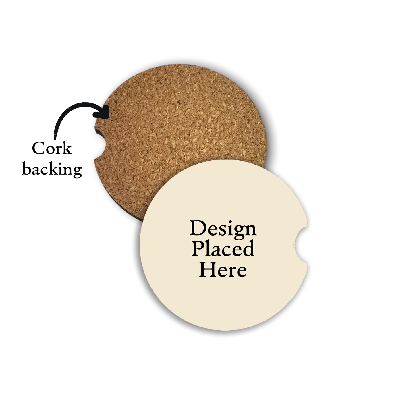 Gold Chevron First Car Gift Car Coaster Set