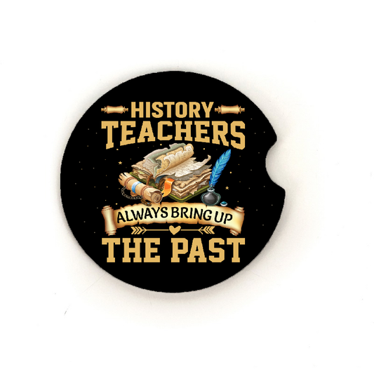History Teacher Gift Car Coaster Set