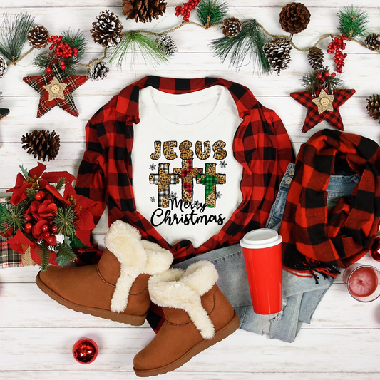 Jesus Merry Christmas Women's White Tee