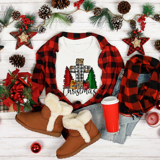 Christmas Merry Christmas Jesus Women's White Tee