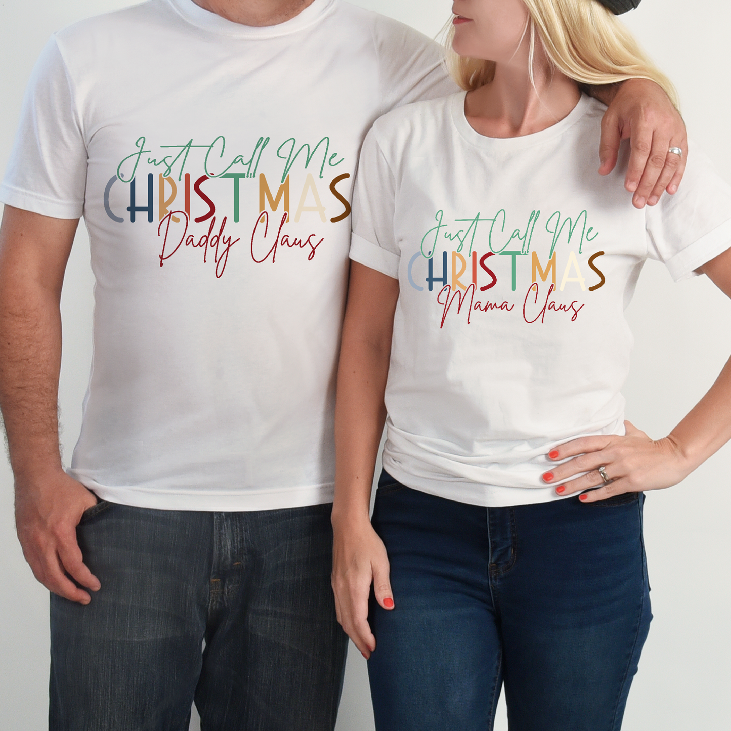 Christmas They call me Mama Claus Women's White Tee